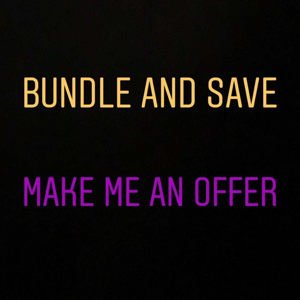 Reasonable offers welcomed